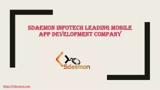 sdaemon infotech leading mobile app development company