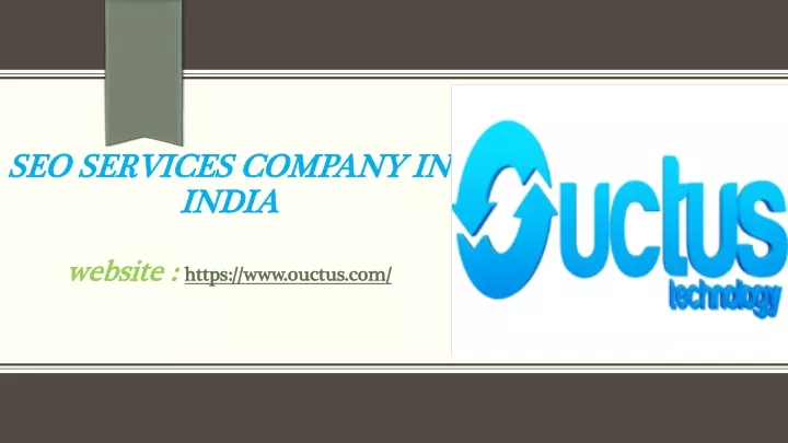 seo services company in india website https www ouctus com