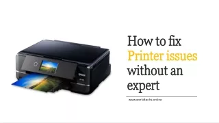 How to fix Printer issues without an expert?