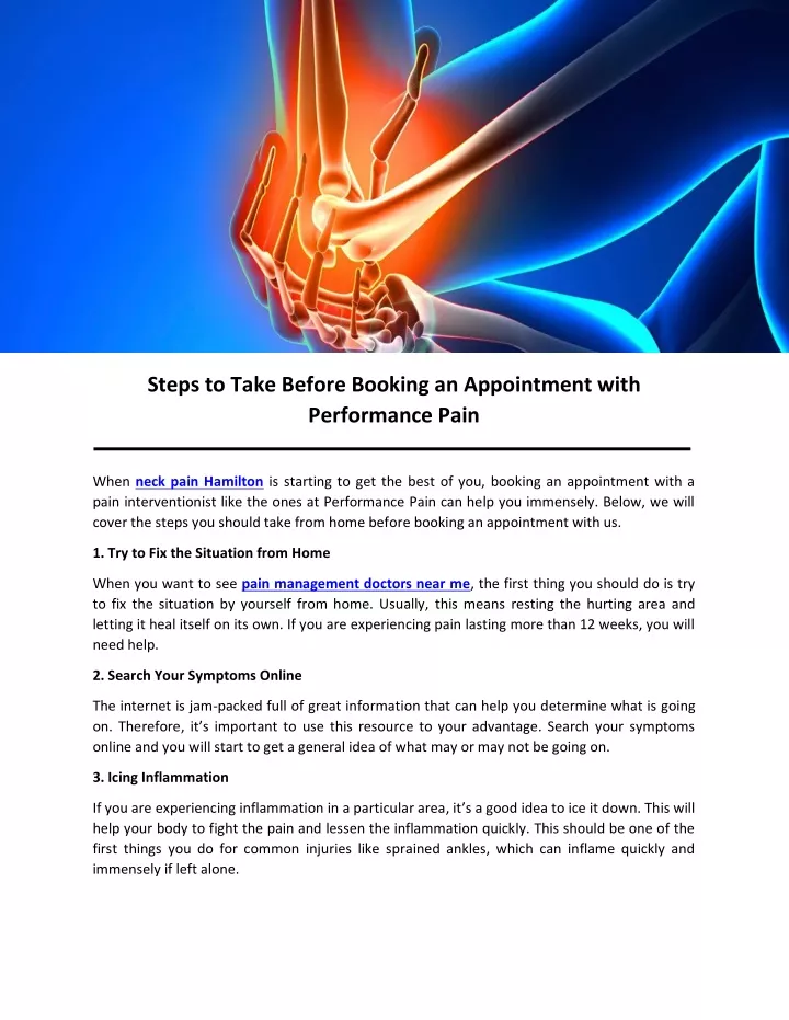 steps to take before booking an appointment with