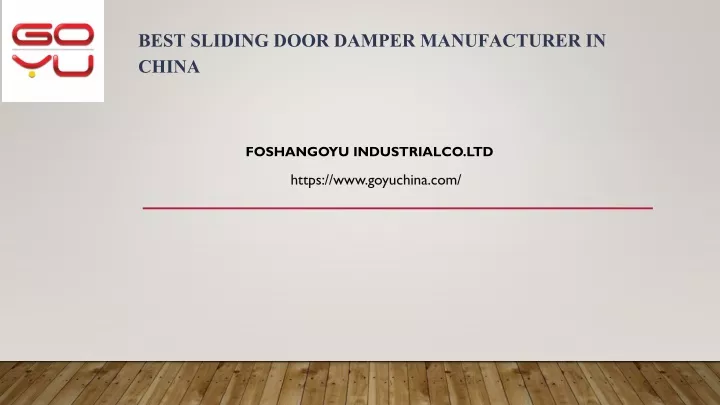 best sliding door damper manufacturer in china