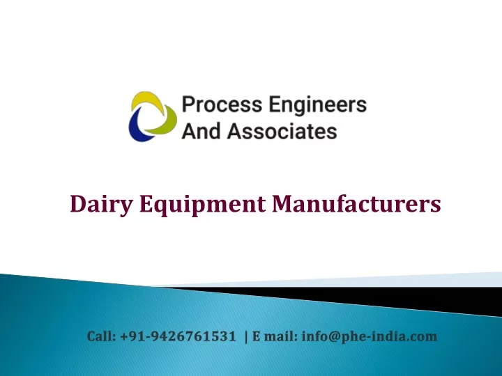 dairy equipment manufacturers