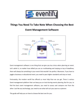 Best Event Management Software - Eventify