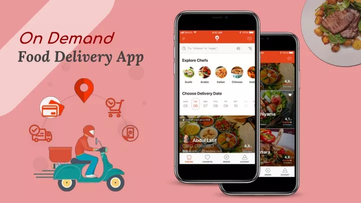 on demand food delivery app