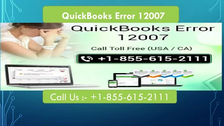 quickbooks error 12007