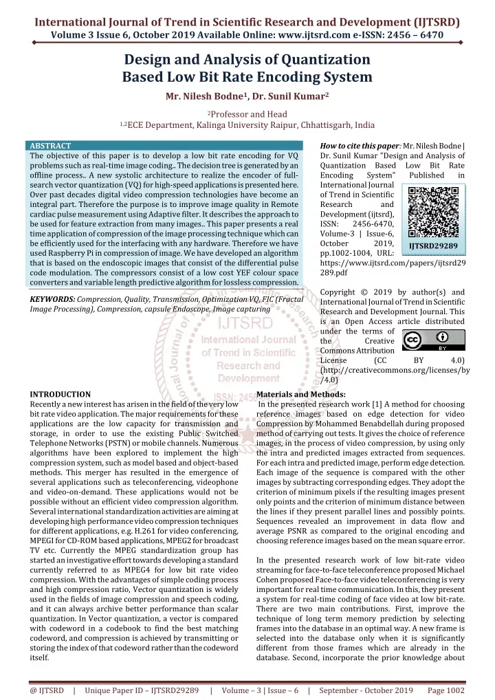 international journal of trend in scientific