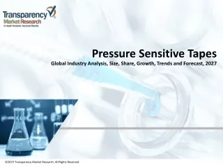 Pressure Sensitive Tapes Market Analysis and Industry Outlook 2019-2027