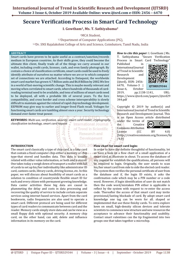 international journal of trend in scientific