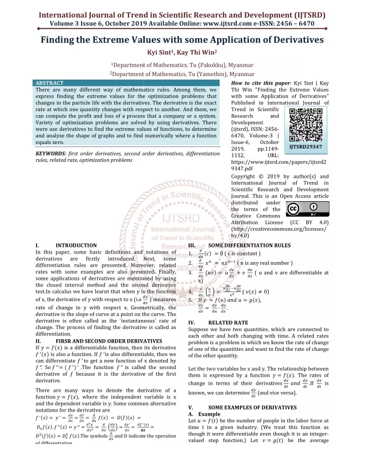 international journal of trend in scientific