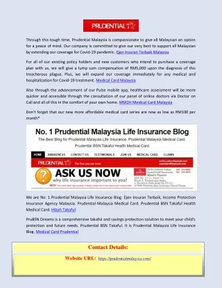 Ejen Insuran Terbaik Malaysia prudentialmalaysia.com