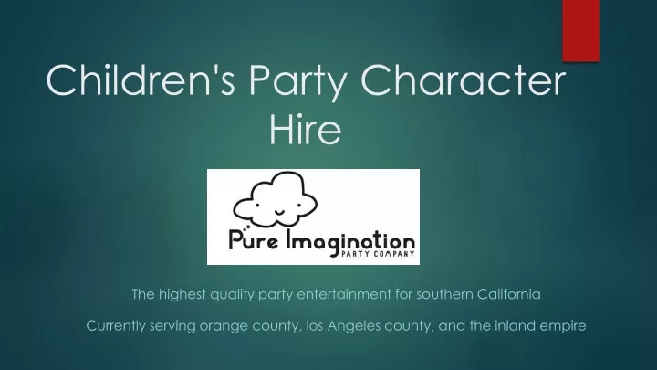 children s party character hire