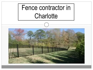 Fence contractor in Charlotte | fence company – FenceitforU