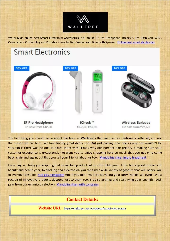 we provide online best smart electronics