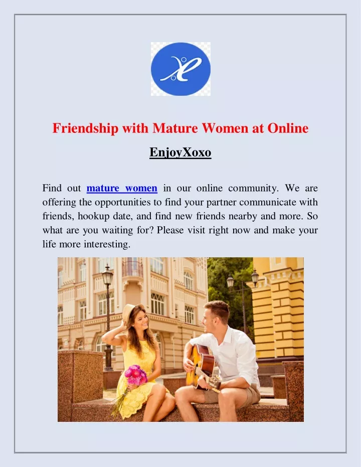 friendship with mature women at online
