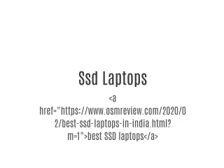 Best SSD laptops in 2020.