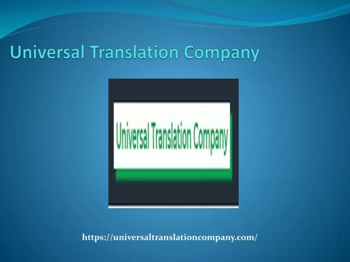 https universaltranslationcompany com