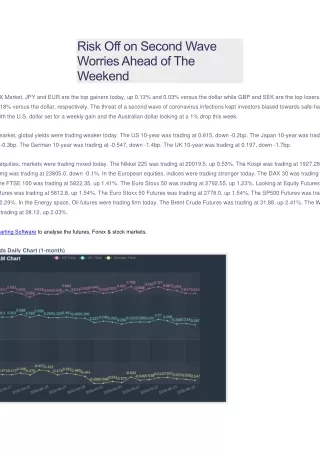 Risk Off on Second Wave Worries Ahead of The Weekend