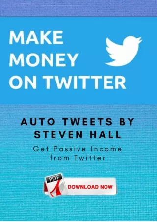 Steven Hall eBook| Auto Tweets eBook