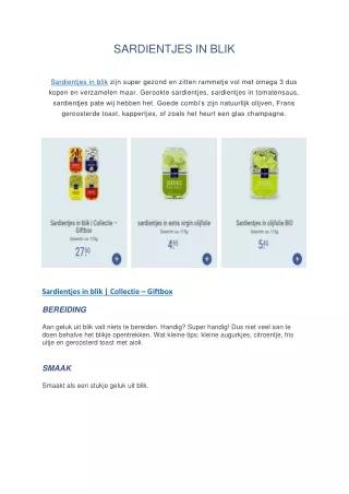 sardientjes in blik