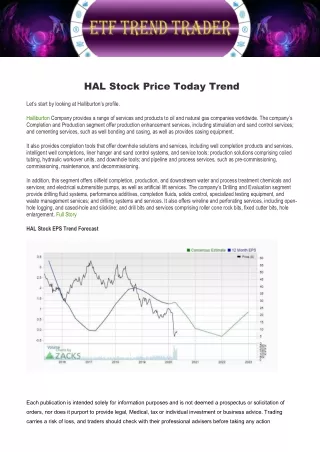 Hal Stock Price Today Trend