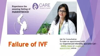 Failure of IVF