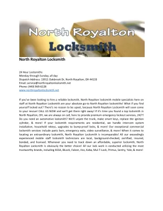 North Royalton Locksmith
