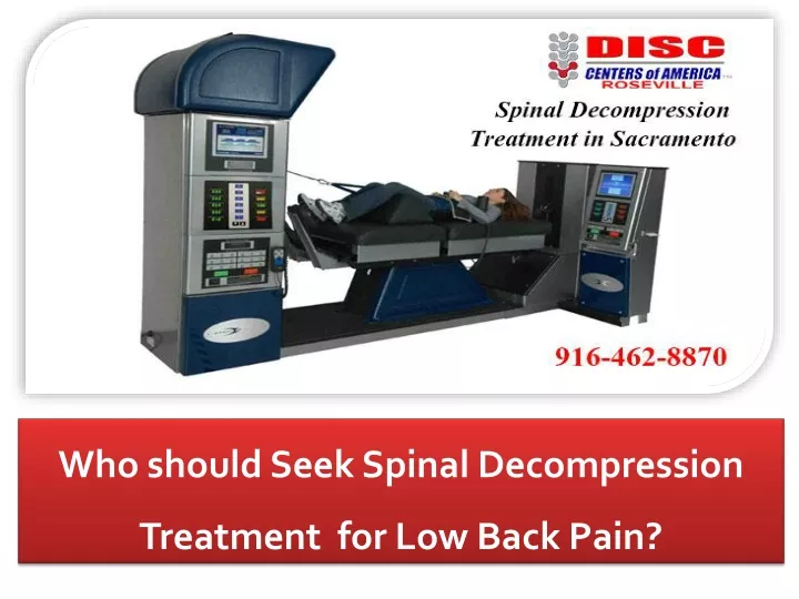 who should seek spinal decompression treatment