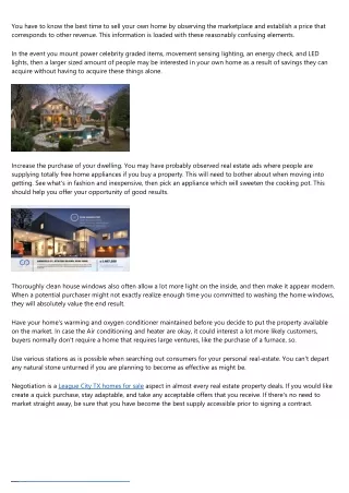 you have to know the best time to sell your