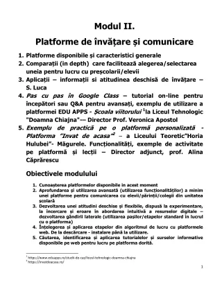 Platforme digitale _Modul 2_ Curs CCD IF _ Tehnologie Digitala , aplicatii mobile si platforme