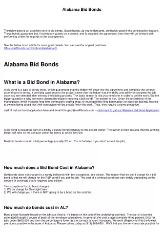 alabama bid bonds