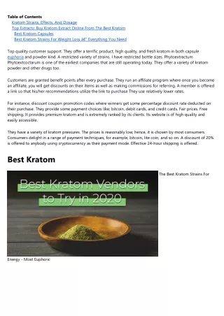 Best Kratom Vendors Reviews 2020 - How To Choose Vendor?