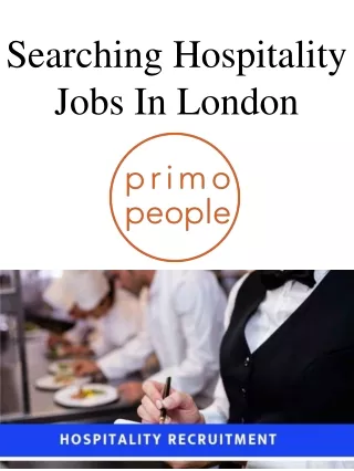 Searching Hospitality Jobs In London