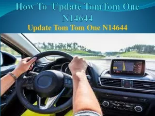 how to update tomtom one n14644