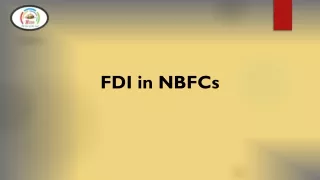 FDI in NBFC