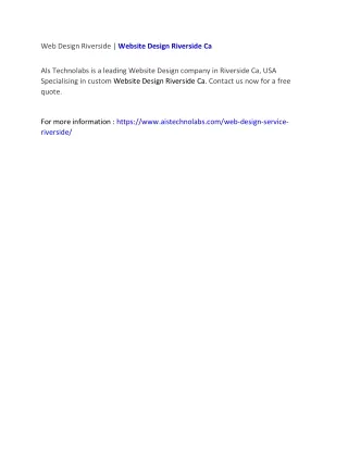 web design riverside website design riverside ca