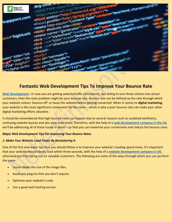 fantastic web development tips to improve your
