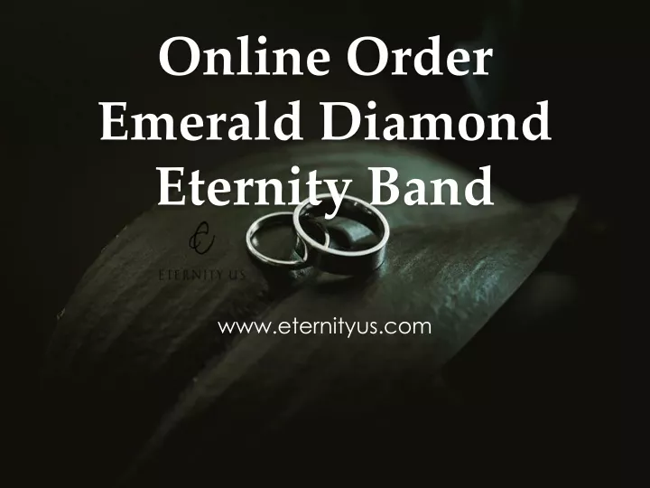 online order emerald diamond eternity band