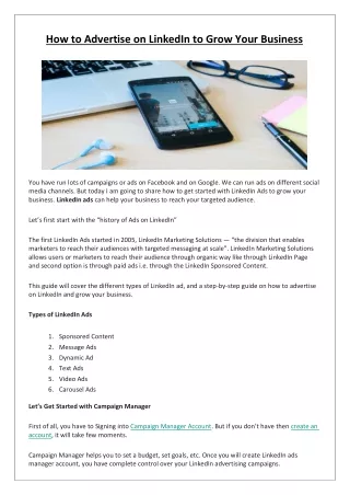 how to advertise on linkedin to grow your business