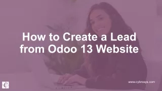 How to Create a Lead from Odoo 13 Website