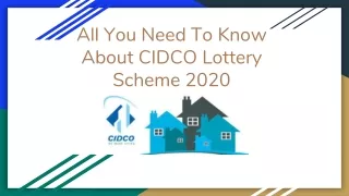 CIDCO Lottery Scheme- Everything You Need To Know