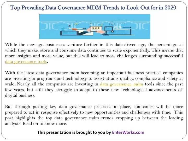 top prevailing data governance mdm trends to look