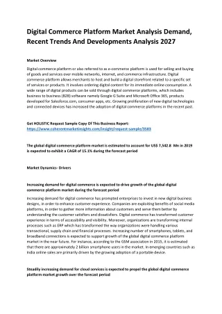 digital commerce platform market analysis demand