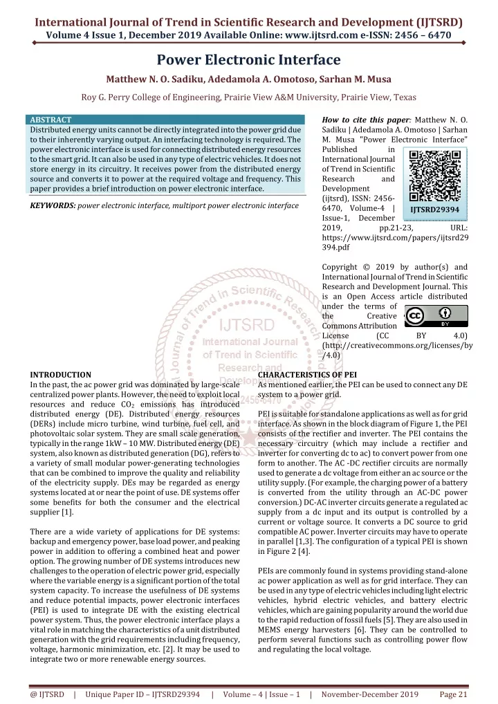 international journal of trend in scientific