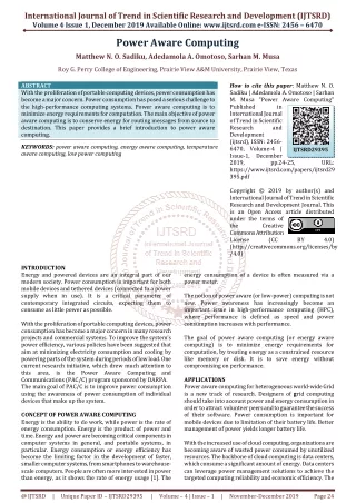 international journal of trend in scientific