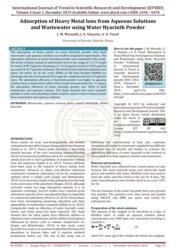 international journal of trend in scientific