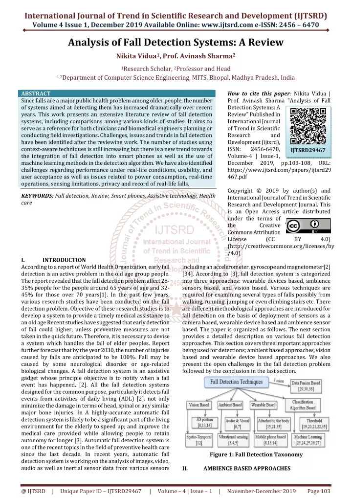 international journal of trend in scientific