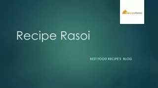 Recipe Rasoi Food Cooking Blog