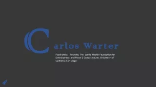 Carlos Warter MD - Provides Consultation in Human Relations