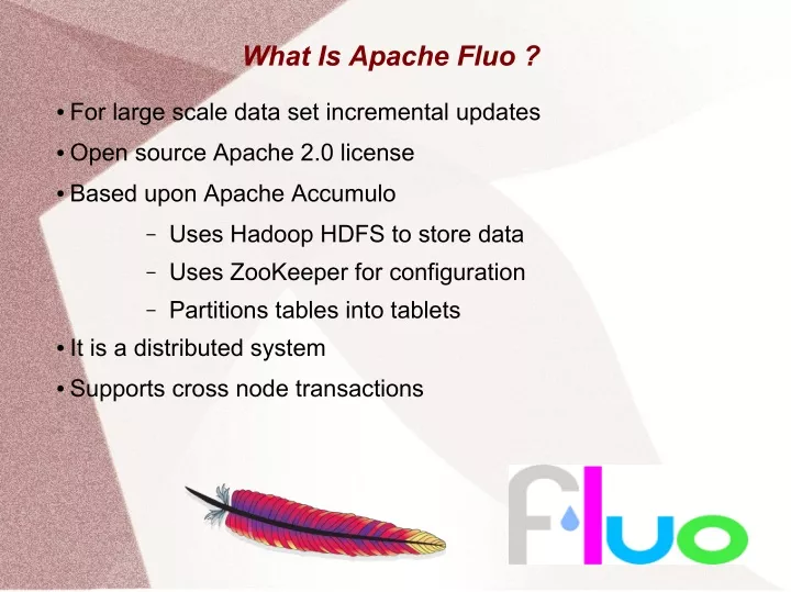 what is apache fluo