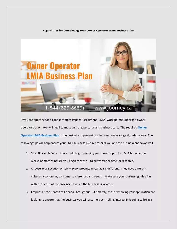 7 quick tips for completing your owner operator